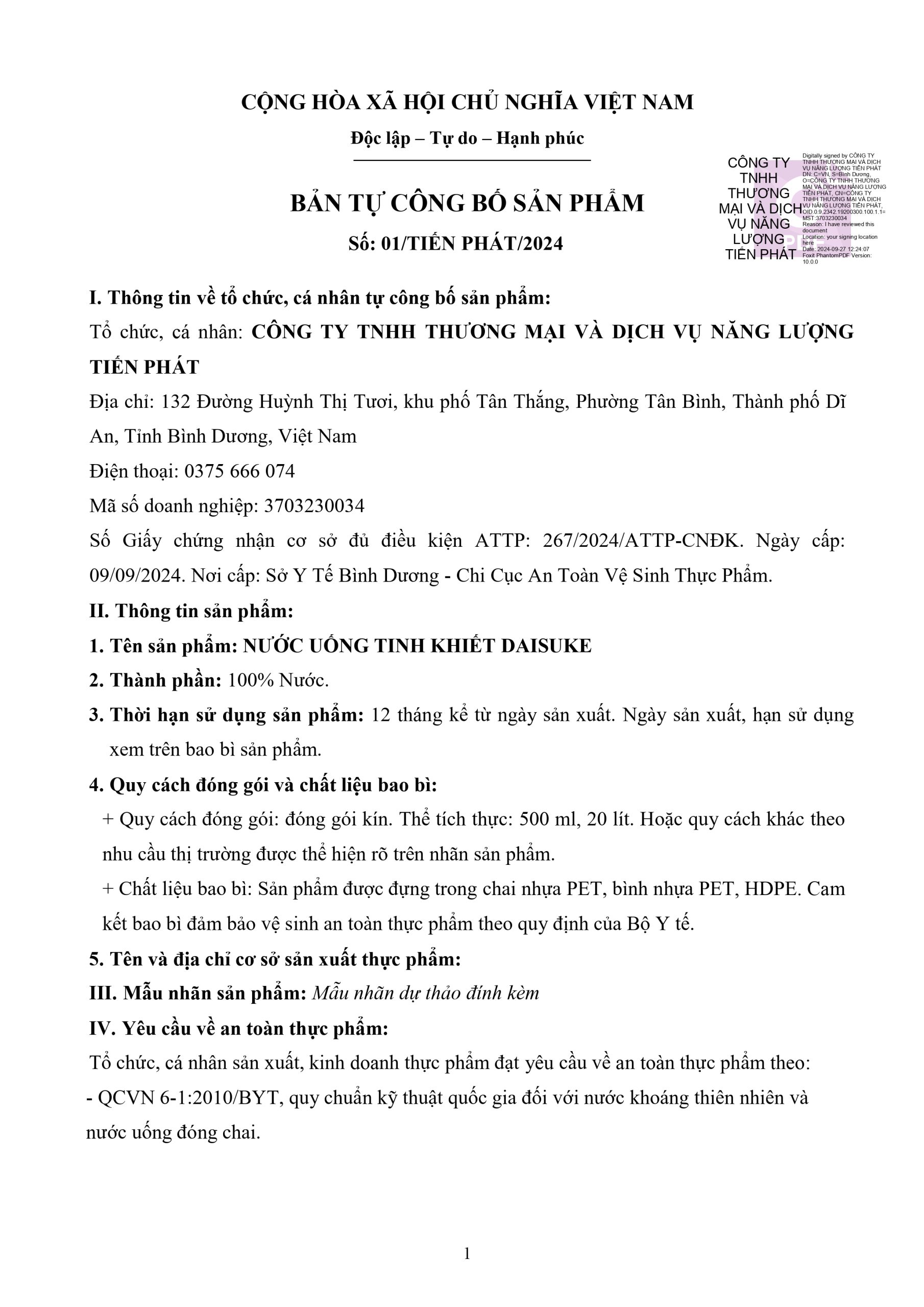 Bản tự công bố